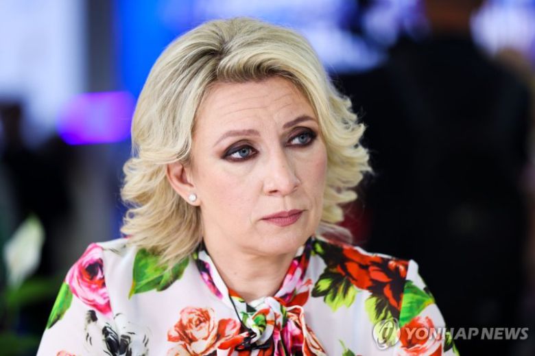 마리야 자하로바 러시아 외무부 대변인.타스통신연합뉴스