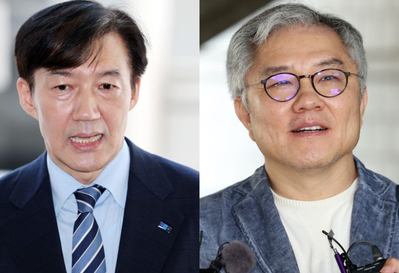 조국 조국혁신당 혁신정책연구원장, 최강욱 더불어민주당 교육연수원장. /사진=뉴시스