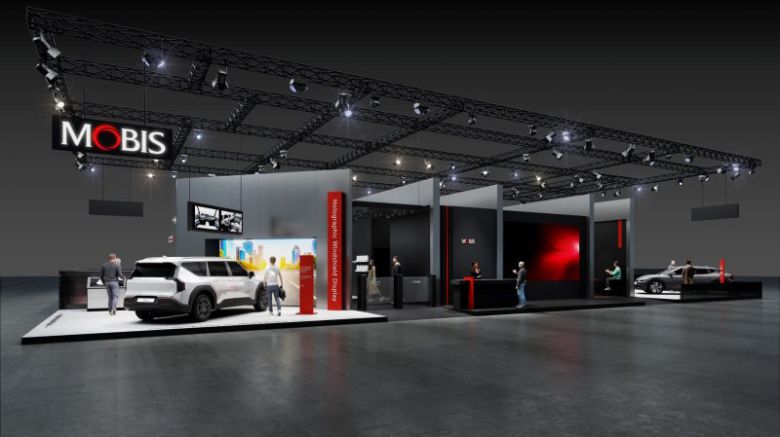 독일 뮌헨에서 오는 9일(현지시간)부터 열리는 'IAA 모빌리티 2025'에 차려진 현대모비스의 부스 모습. 현대모비스 제공