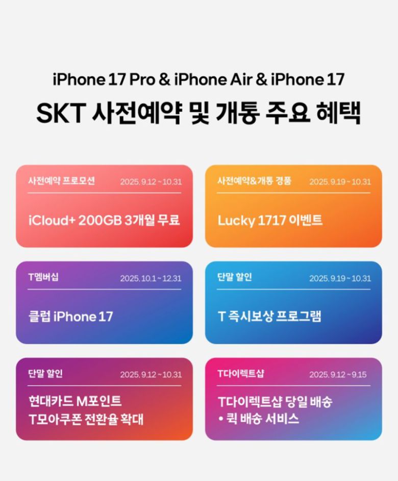 SK텔레콤의 아이폰 신제품 프로모션. SK텔레콤 제공