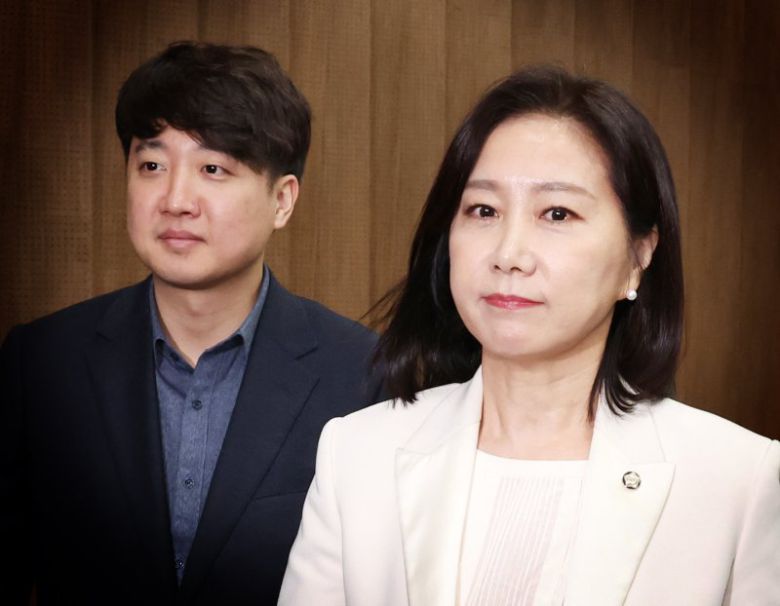 이준석 개혁신당 대표(왼쪽), 허은아 전 의원/사진=뉴스1