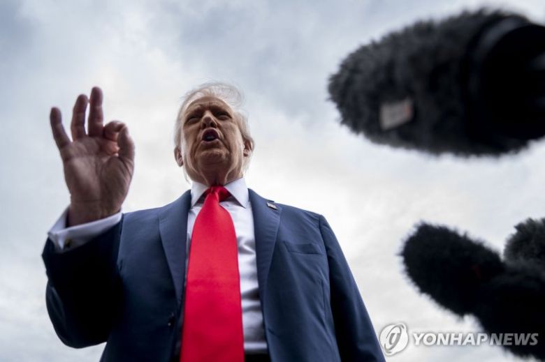 도널드 트럼프 미국 대통령. 연합뉴스