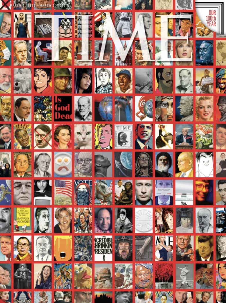 타임지 100주년 기념호 표지. /사진=타임지 홈페이지