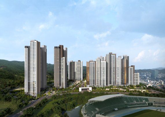 [두산위브더제니스 구미 주경 투시도]