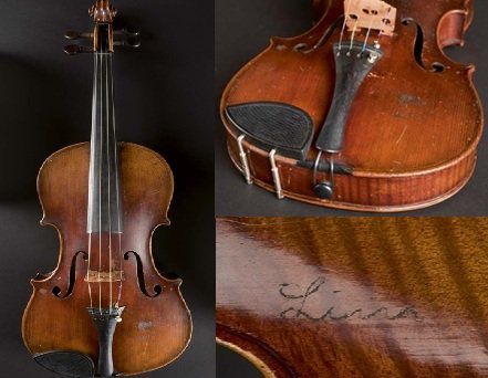 경매에서 16억에 낙찰된 알베르트 아인슈타인의 바이올린/사진=도미닉 영국 도미닉 윈터 경매 홈페이지, 뉴시스