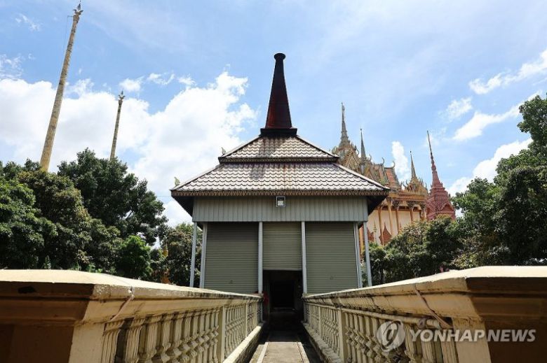 캄보디아를 찾았다가 피살된 대학생이 안치된 턱틀라 사원 안치실. /사진=연합뉴스