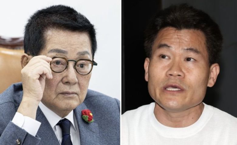 박지원 더불어민주당 의원(왼쪽), 전 한국사 강사 전한길 씨/사진=뉴스1