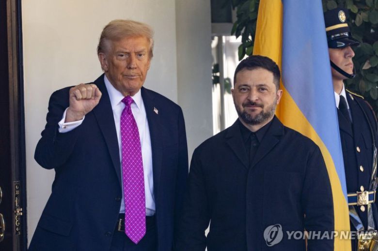 도널드 트럼프 미국 대통령(왼쪽)과 볼로디미르 젤렌스키 우크라이나 대통령.연합뉴스