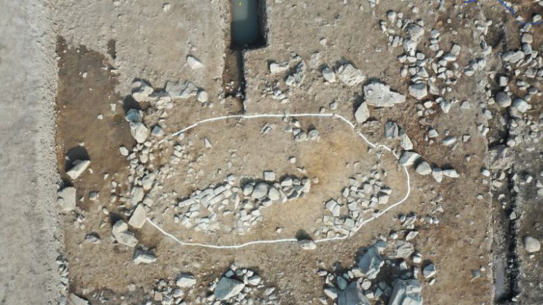 경상북도 경주 월지 동편 Ⅱ-나지구 원지 내 섬. 국가유산청 제공