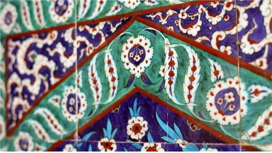 블루모스크 내부의 이즈니크 타일