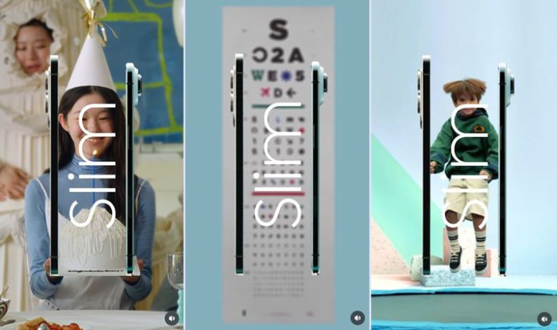 삼성전자가 갤럭시 S25 엣지와 '다른 슬림 폰'의 성능을 비교하며 SNS에 올린 광고./사진=삼성전자 인스타그램 계정 캡처