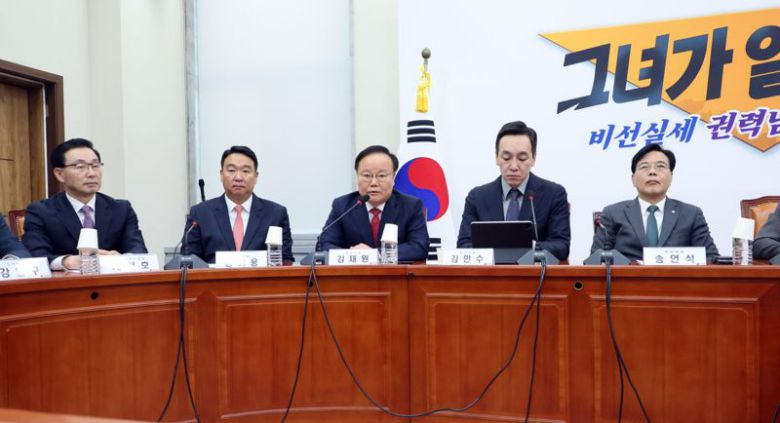 김재원 국민의힘 최고위원이 6일 여의도 국회에서 열린 최고위원회의에서 발언 하고 있다. 사진=박범준 기자