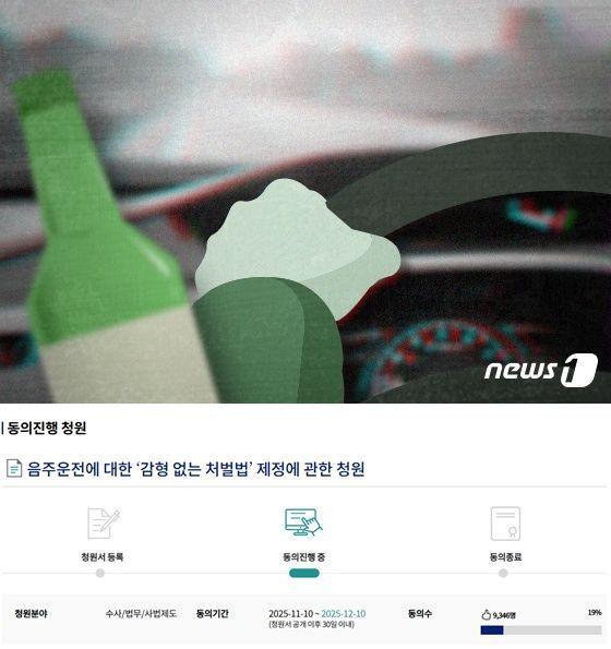 음주운전 차량에 남편을 잃은 쌍둥이 임산부가 음주운전자 처벌을 강화해 달라며 올린 국민동의 청원글(아래). /사진=뉴스1·국회전자청원 홈페이지 캡처