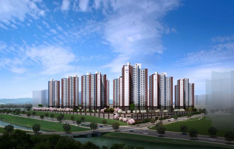 이천 중리 B3블록 금성백조 예미지 주경투시도. 금성백조 제공