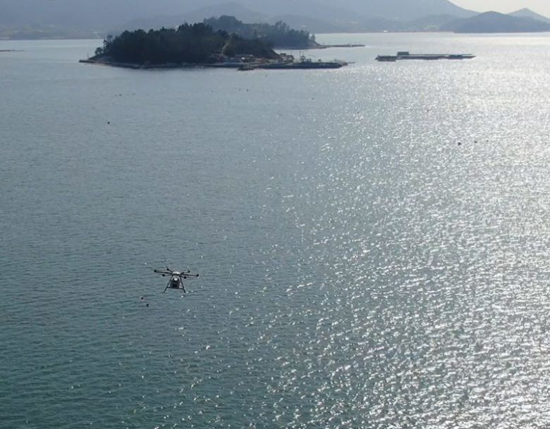 고흥군 드론 모습. 고흥군 제공