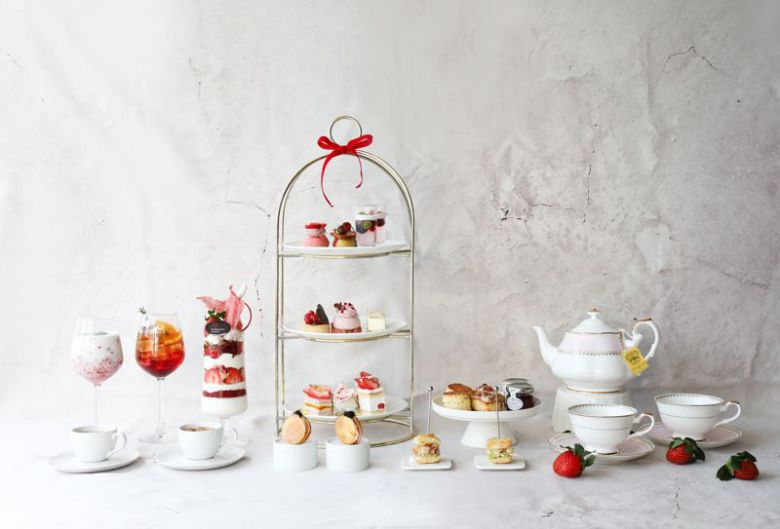 라운지&바의 '베리 딜라이트 애프터눈 티'. 대구메리어트호텔 제공