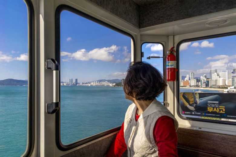 해운대블루라인파크가 누적 이용객 1000만명 돌파 기념으로 개최한 '해운대블루라인파크 사진공모전' 우수상. 해운대블루라인파크 제공