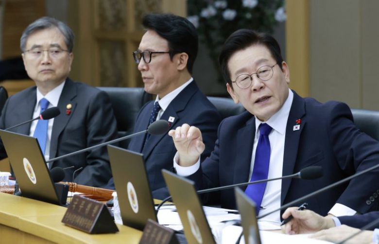 이재명 대통령이 16일 정부세종청사에서 열린 국무회의에서 발언하고 있다. 대통령실통신사진기자단