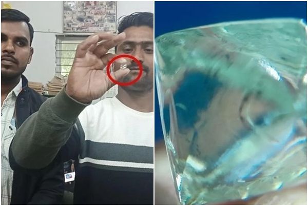 다이아몬드를 발견한 사티시 카틱(24·왼쪽)과 사지드 모하메드(23) [BBC]