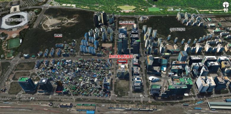 DMC 홍보관 용지 위치도. 서울시 제공