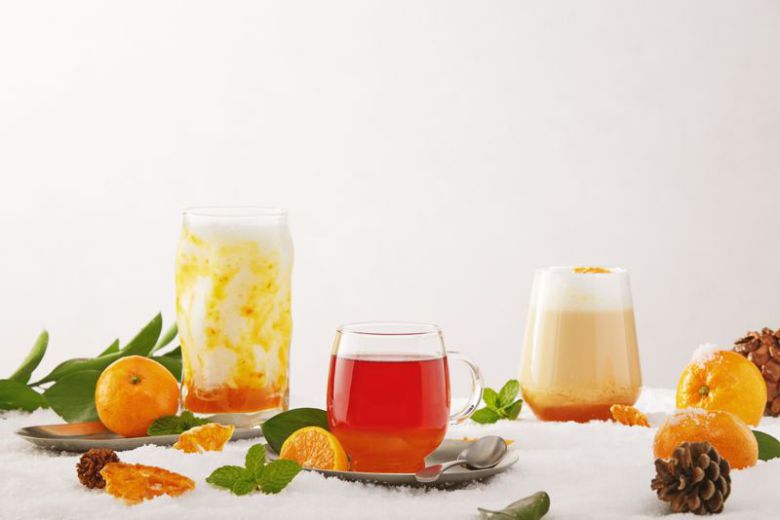 제주 감귤 음료 3종. 소노인터내셔널 제공