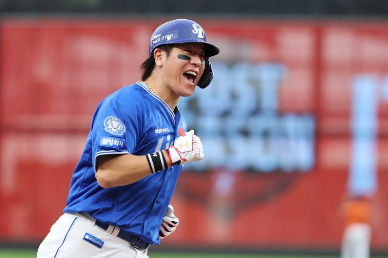 삼성 라이온즈 강민호가 생애 4번째 FA 계약을 했다. 뉴스1