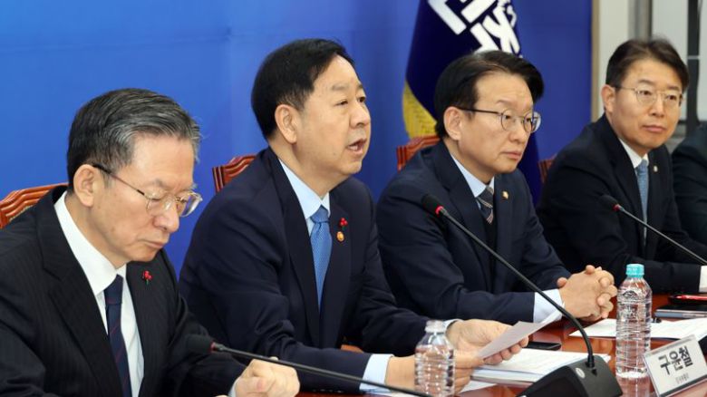 구윤철 부총리 겸 기획재정부 장관이 30일 국회에서 열린 경제형벌 민사책임 합리화 제2차 당정협의에 참석해 발언하고 있다. 사진=서동일 기자