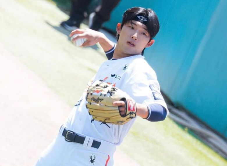 한화 이글스 시절 송호정.본인 SNS 캡쳐