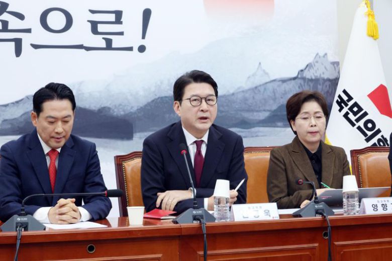 국민의힘 신동욱 수석최고위원이 5일 국회에서 열린 최고위원회의에서 모두발언을 하고 있다. 사진=박범준 기자