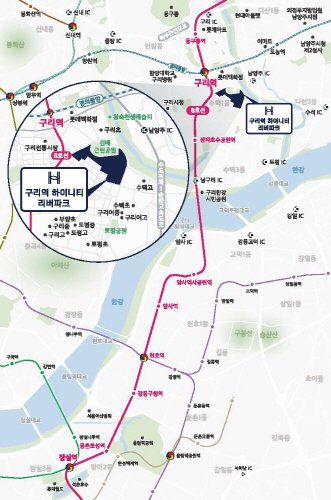 구리역 하이니티 리버파크_광역지역도