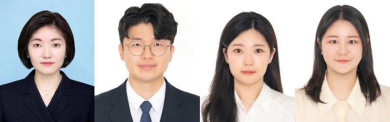 강윤정 차의과학대학교 교수, 안중호 교수 성균관대학교 교수, 이가은 성균관대 박사과정학생, 이유경 차의과학대 박사과정학생(왼쪽부터). 차병원 제공.