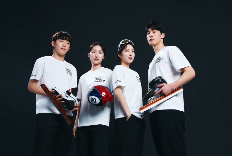 삼성전자 2026 밀라노·코르티나 동계올림픽·패럴림픽 홍보대사 '팀 삼성 갤럭시'에 참여하는 대한민국 선수들의 모습. 삼성전자 제공