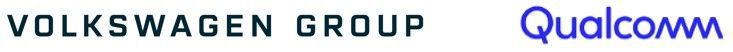 폭스바겐그룹 및 퀄컴 로고. 폭스바겐그룹코리아 제공.