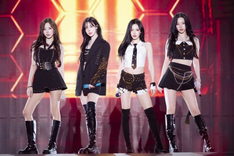 지난해 11월 그룹 에스파의 일본 도쿄 국립 요요기경기장 제1체육관 콘서트 장면. 다나카 세이타로 제공./사진=뉴시스