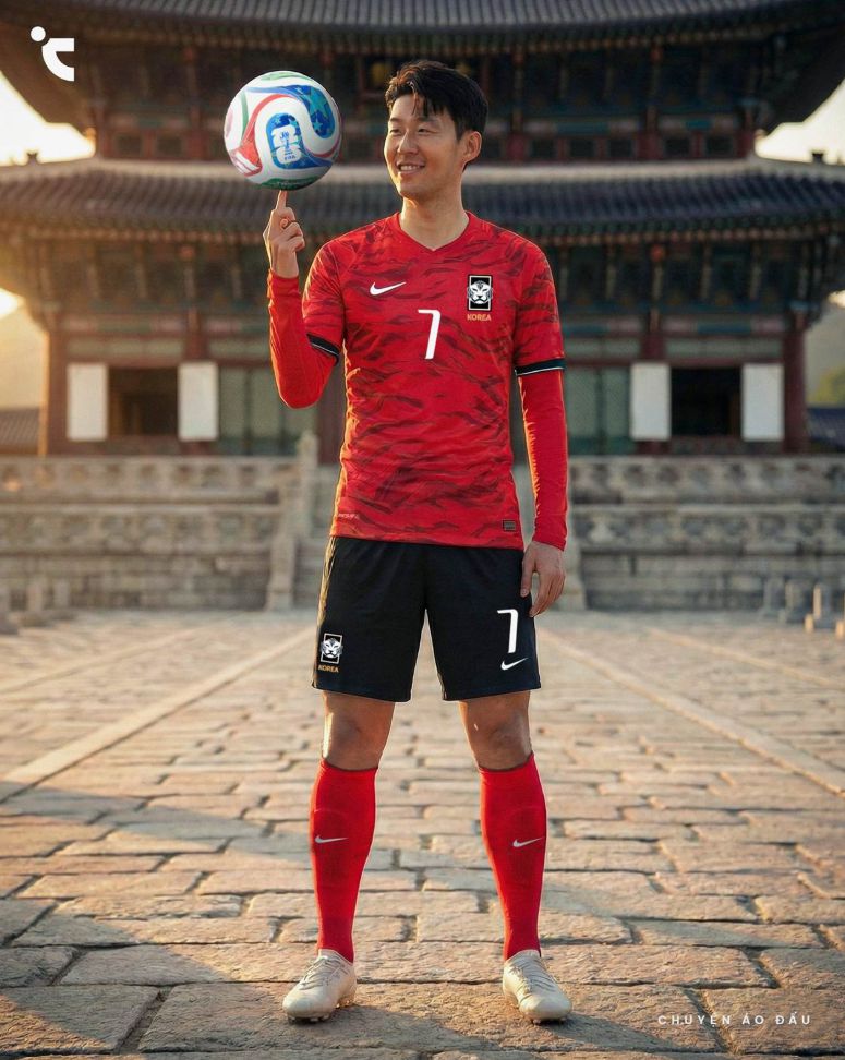 공개된 북중미 유니폼 홈 킷.손흥민이 착용해서 더욱 화제가 되고 있다.푸티헤드라인