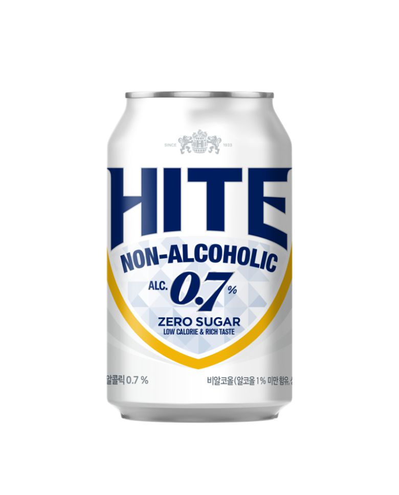 하이트진로음료에서 14일 출시한 하이트 논알콜릭 0.7% 리뉴얼 제품 이미지. 하이트진로 제공