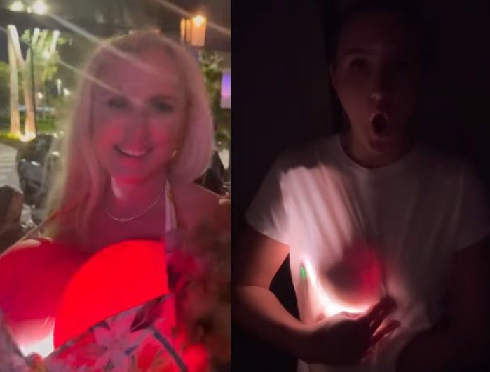 최근 SNS에서 가슴 보형물이 어두운 환경에서 빛나는 것처럼 보인다는 영상이 잇따라 확산되며 관심을 끌고 있다. 사진=더선