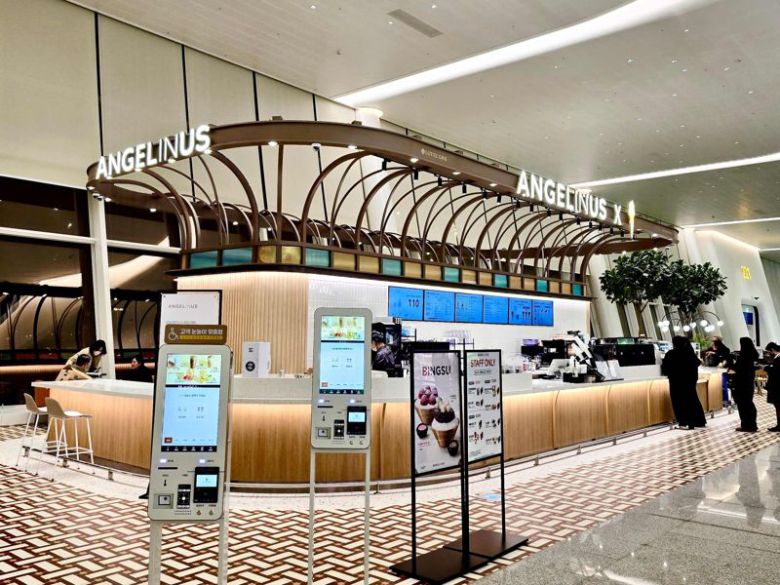 인천국제공항에 오픈한 엔제리너스 매쟝. 롯데GRS 제공