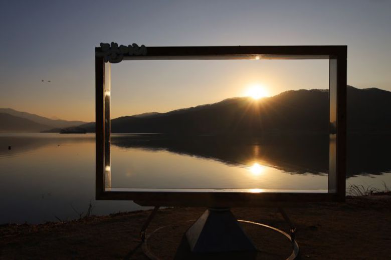 양평 두물머리에서 마주하는 찬란한 일출. 한국관광공사 제공