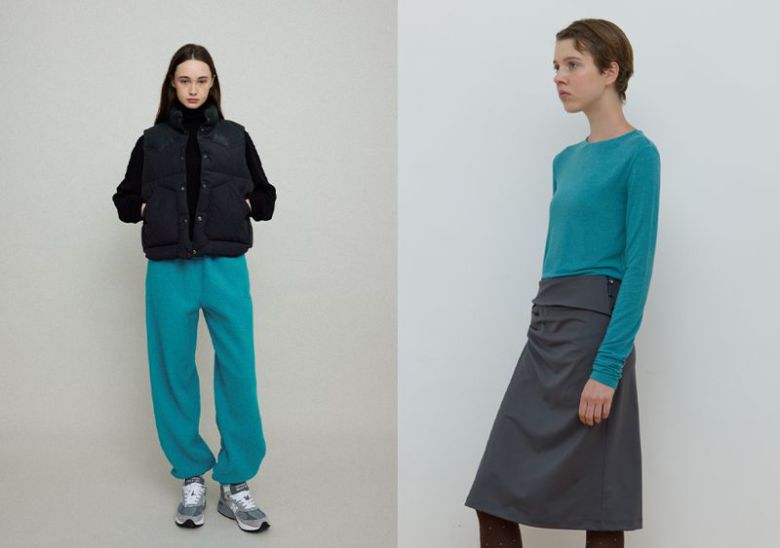 디자이너 브랜드 로우(왼쪽), 마조네의 '트랜스포머티브 틸' 화보. 29CM 제공