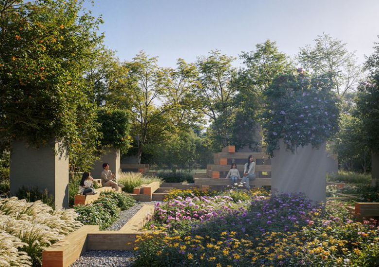 서울 강서구 마곡동 생태습지원 기둥정원에 조성될 작품인 ‘Urban Weaving' 정원. 서울시 제공