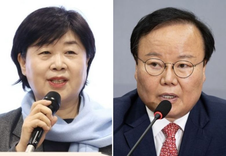 서영교 더불어민주당 의원(왼쪽), 김재원 국민의힘 최고위원/사진=뉴시스, 뉴스1