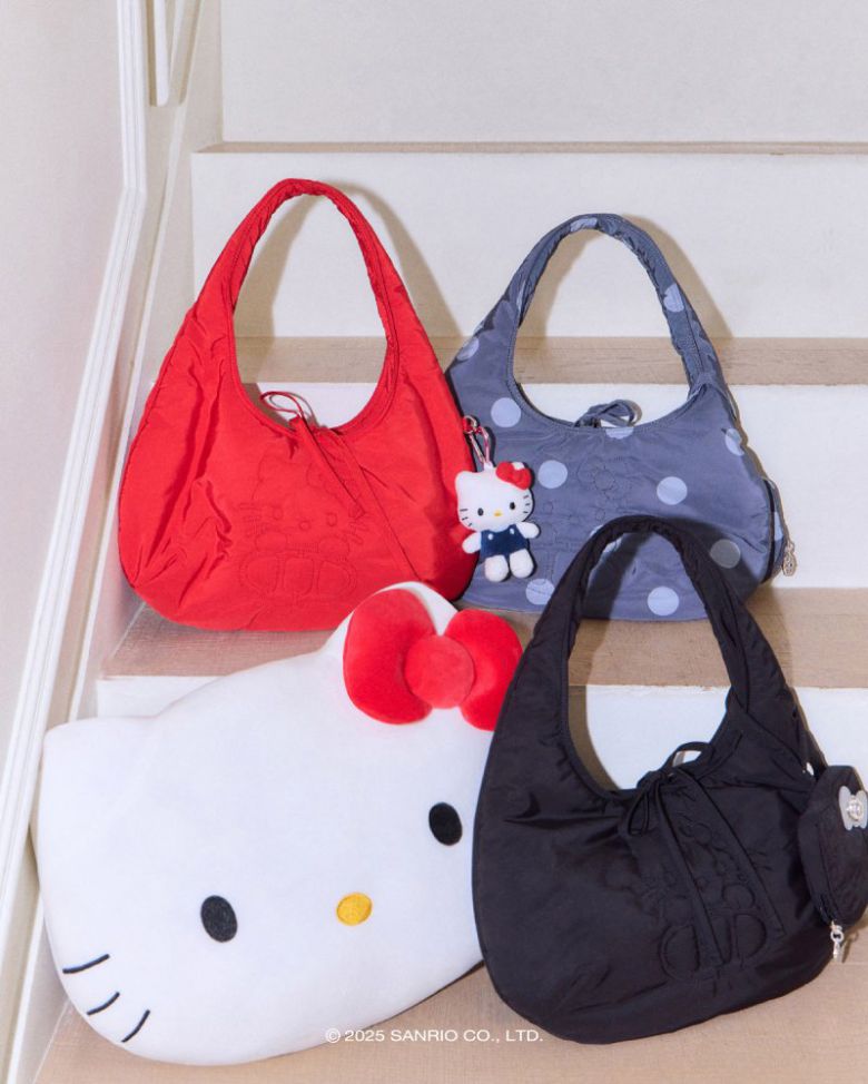 아떼 바네사브루노 액세서리가 헬로키티와 협업한 컬렉션. LF 제공                                  세븐일레븐이 헬로키티와 협업해 출시한 디저트와 샌드위치. 코리아세븐 제공