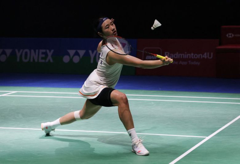 안세영의 인도 오픈 경기 모습.연합뉴스