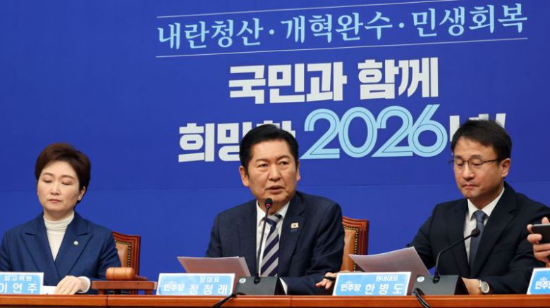 더불어민주당 정청래 대표가 19일 서울 여의도 국회에서 열린 최고위원회의에서 발언하고 있다. 사진=서동일 기자