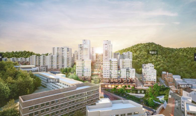 신림동 675번지 일대 신림7 주택정비형 재개발사업지 조감도. 서울시 제공