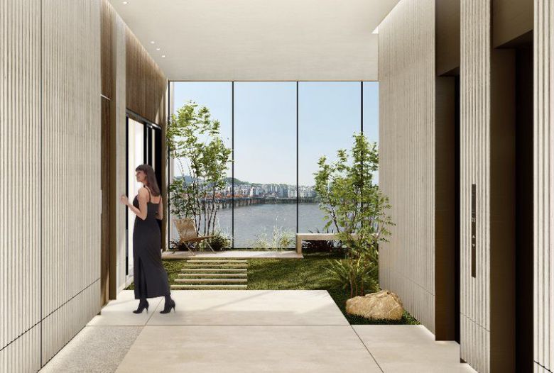 세대 전용홀이 구비된 공동주택 예시 이미지. 해안종합건축사무소 제공