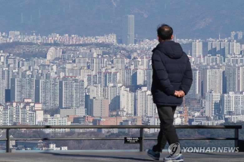 서울 남산에서 바라본 시내 아파트 단지. 연합뉴스