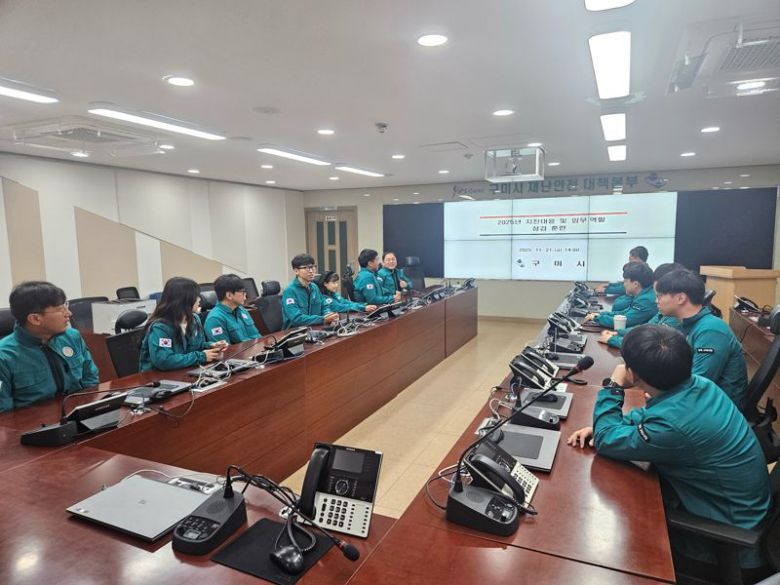 구미시가 올 상반기 드론 2대를 재난 대응 현장에 투입하며, 재난 발생 초기 골든타임 확보에 나선다. 구미시 제공