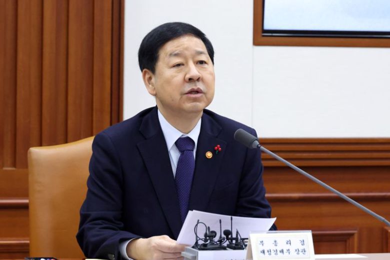 구윤철 부총리 겸 재졍경제부 장관이 21일 서울 종로구 정부서울청사에서 열린 경제관계장관회의에서 발언하고 있다. 사진=서동일 기자